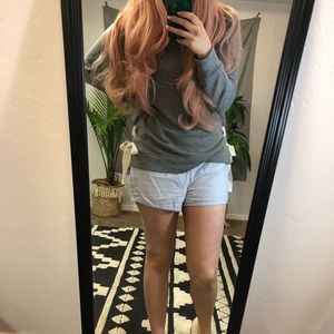 Old navy sweater with lace up side